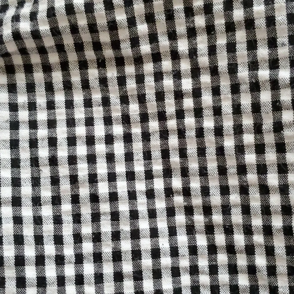 Rare Editions Girls Black Seersucker Gingham Strawberry Romper Size 6M‎